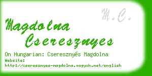 magdolna cseresznyes business card
